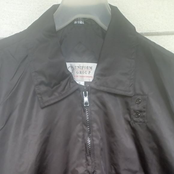 Spring Black uniform jacket UNIFORM GROUP 100% nylon lining BLACK ZIP FRONT. You - Picture 2 of 9